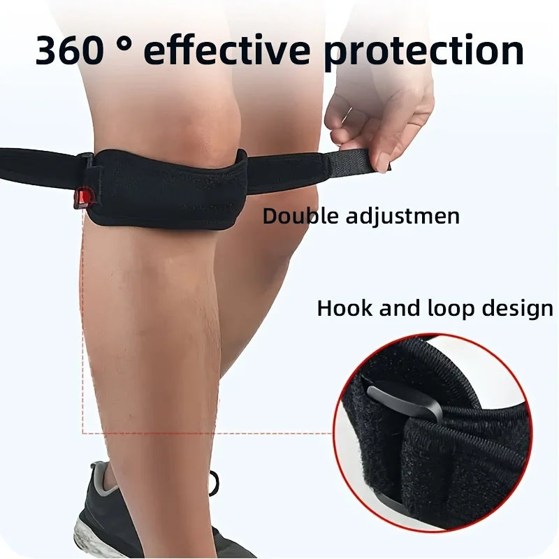 1PCS Adjustable Knee Pad Knee Pain Relief Patella Stabilizer Brace Support for Hiking Soccer Basketball Running Sport