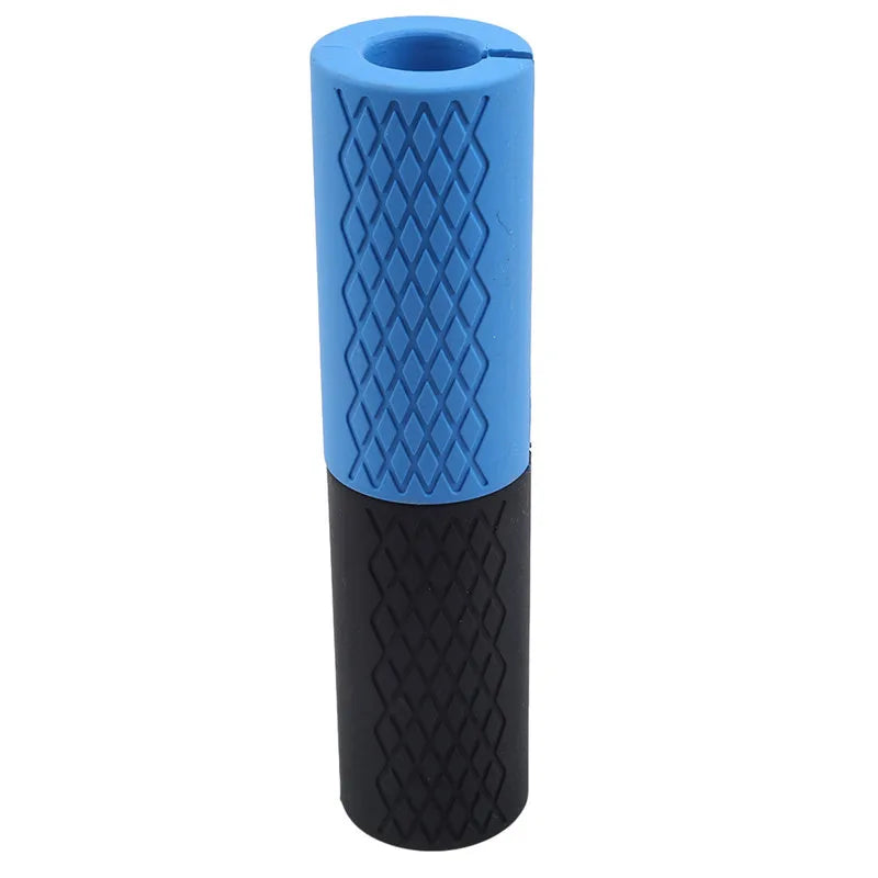 1 Pair Barbell Dumbbell Grips Thick Bar Handles Silicone Anti-slip Pad Thick Bar Handles Pull Up Weightlifting Fat Grip