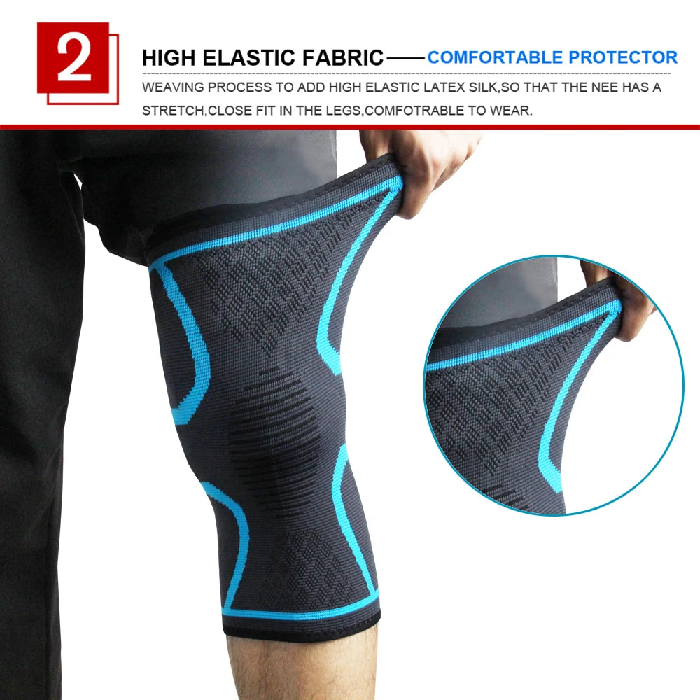 1pc Knee Brace Knee Sleeve Support For Men And Women Knee Pads For Running, Hiking Meniscus Tear Arthritis Joint Pain Relief