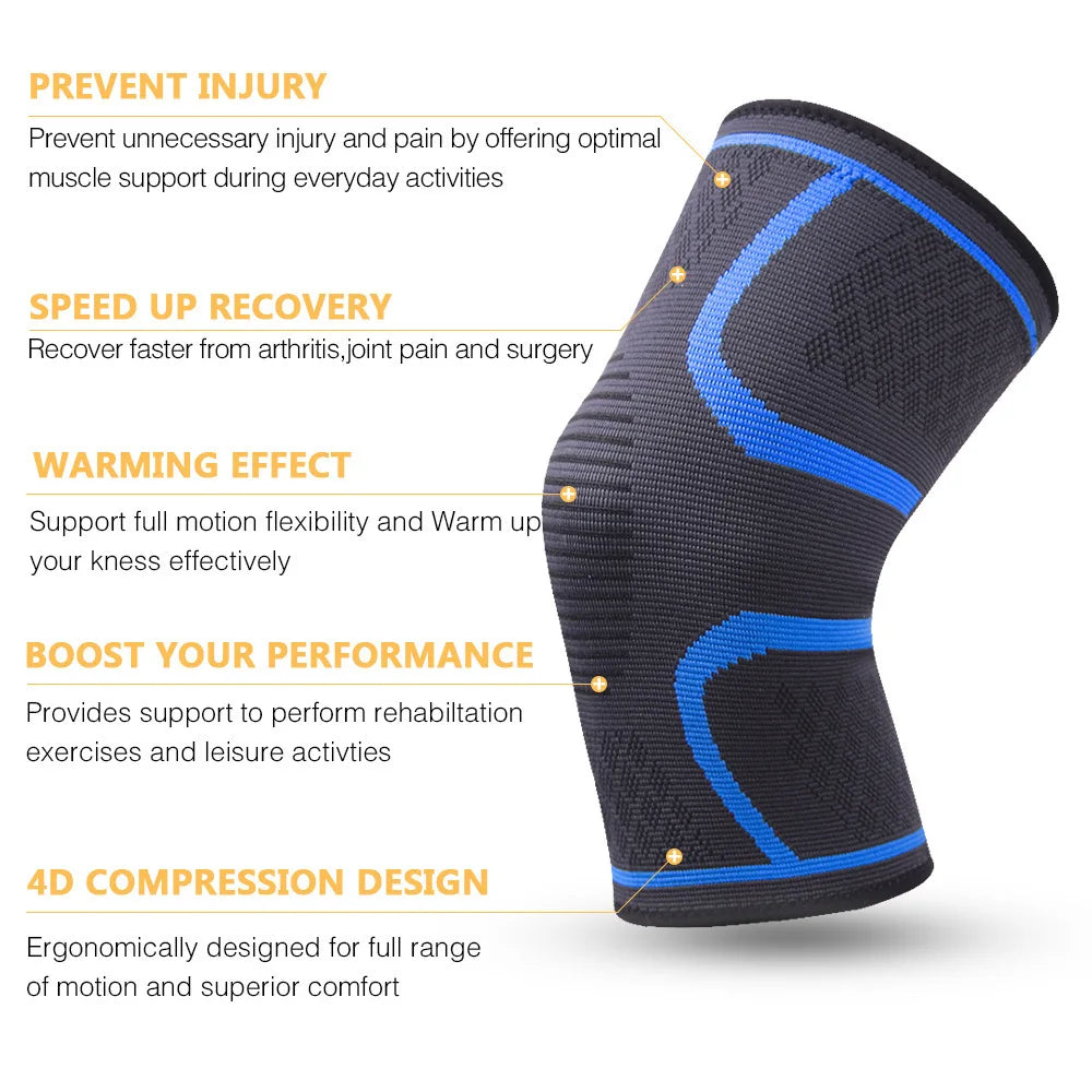 1pc Knee Brace Knee Sleeve Support For Men And Women Knee Pads For Running, Hiking Meniscus Tear Arthritis Joint Pain Relief